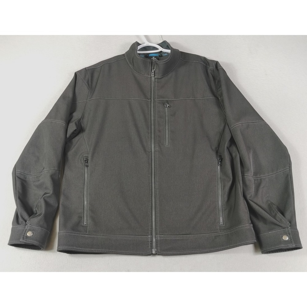 Kuhl Impakt Jacket Mens XL Black Softshell Full Zip Style 1019 Hiking Outdoor